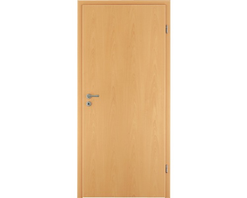 Zimmertür aus Holz mit Türgriff und Schloss