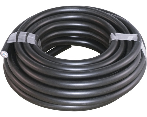 Conduit électrique noir enroulé