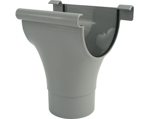 Naissance de gouttière Marley plastique rond gris fenêtre RAL 7040 DN 150/105 mm