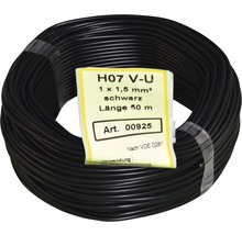 Conducteur H07 V-U 1x1,5 mm² 50 m noir-thumb-2