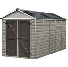 Remise à outils Palram – Canopia Skylight 6x12 sapin avec plancher 380 x 185,5 cm marron