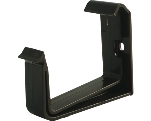 Support de gouttière Marley plastique carré marron chocolat RAL 8017 DN 70 mm Support de gouttière pour la fixation des gouttières