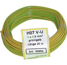 Conducteur H07 V-U 1G1,5 mm² 20 m vert/jaune-thumb-2