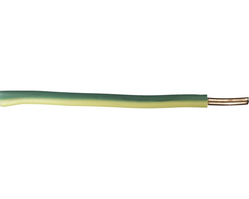 Conducteur H07 V-U 1G4 mm² vert/jaune au mètre