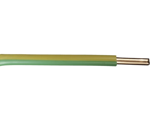 Aderleitung H07 V-U 1G10 mm² grün/gelb Meterware Elektrokabel mit Aderendhülse