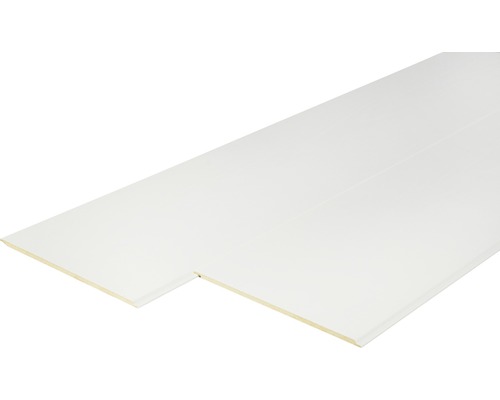 Panneau décoratif à haute brillance blanc avec joint zéro 8x190x2 600 mm-0