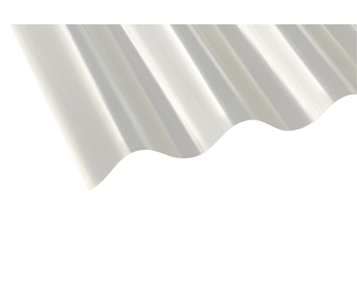 Plaque ondulée Gutta polyester sinus 177/51 naturel 1250 x 920 x 0,7 mm