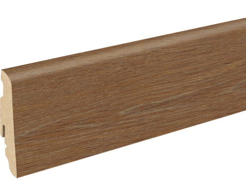 SKANDOR Sockelleiste Eiche 2 FOEI419 FU60L 19 x 58 x 2400 mm Sockelleiste mit Holzdekor