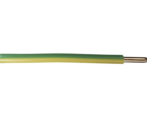 Conducteur H07 V-U 1G6 mm² vert/jaune au mètre