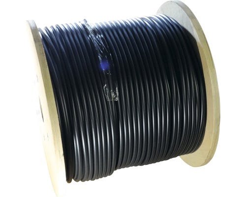 Rolle mit schwarzem Kabel