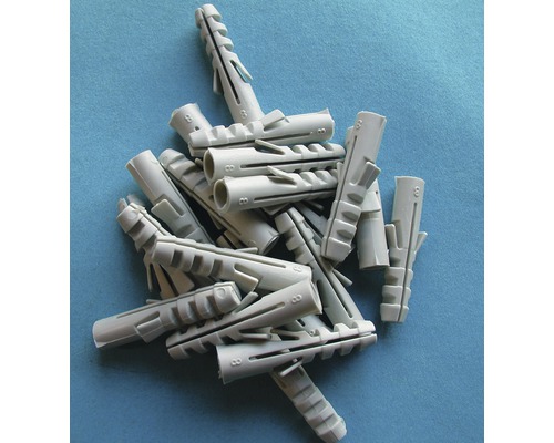 Cheville en plastique grise