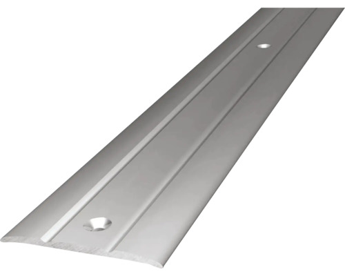 Barre de seuil en aluminium argent perforé 38x1000 mm