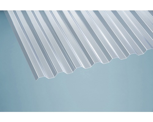 Transparente Wellplatte zur Verwendung im Aussenbereich