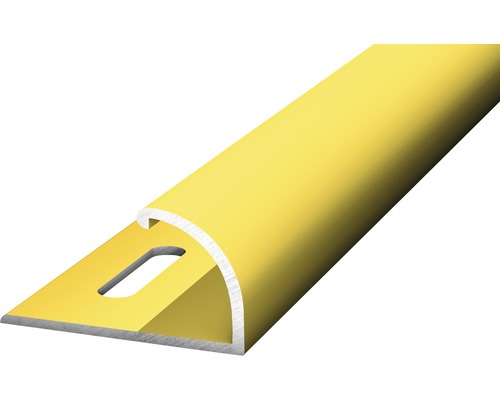 Profilé de finition Prinz aluminium or perforé 25 x 1000 mm Profilé de carrelage en métal avec encoche
