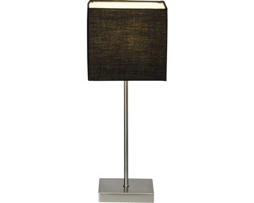 Lampe de table avec abat-jour rectangulaire et socle en métal