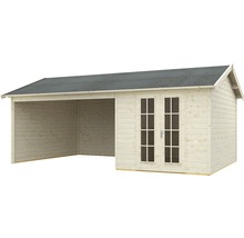 Abri de jardin SKAN HOLZ Tilburg avec plancher 613 x 420 cm naturel