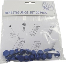 Befestigungsset mit 20 Stiften in Kunststoffverpackung
