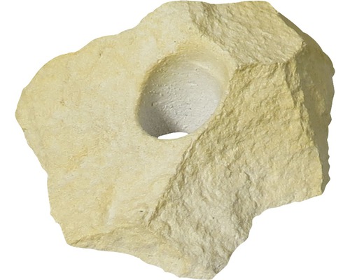 Décoration VARIOGART aide de pousse pour plantes 8 grès clair Pierre naturelle avec cavité ronde