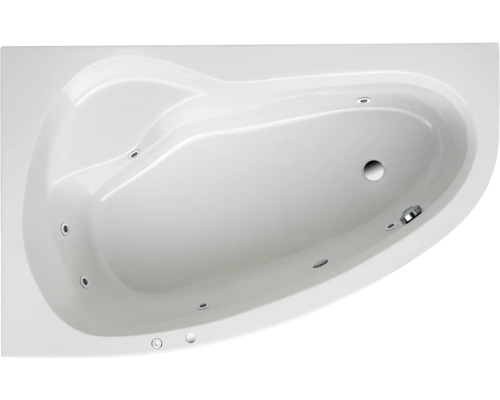 Einbau Whirlpool Raumsparbadewanne OTTOFOND Poel 110 x 175 cm weiß glänzend 56350