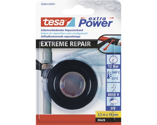 Tesa Extreme Repair noir 19 mm x 2,5 m