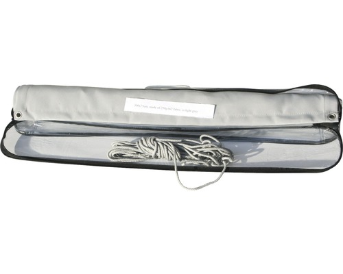 Voile d''ombrage avec corde dans un sac de transport transparent