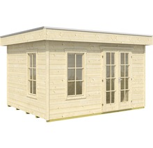 Abri de jardin SKAN HOLZ Breda avec plancher 420 x 440 cm naturel