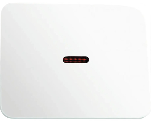 Bascule d'interrupteur de commande avec petite calotte rouge Busch-Jaeger 1789-24G Alpha Nea blanc studio haute brillance