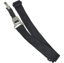 Ceinture noire avec boucle en métal