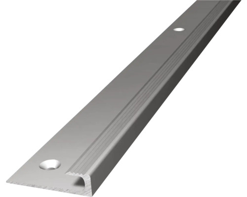 Profil de bordure d''escalier en aluminium avec trous de vis