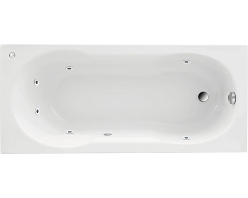Einbau Whirlpool Körperformbadewanne Rechteckbadewanne OTTOFOND Banea 75 x 170 cm weiß glänzend 56450