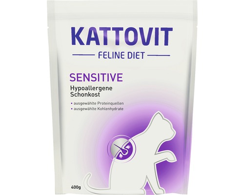 Croquettes pour chats Sensitive Kattovit 400 g