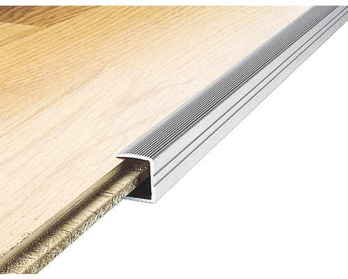 Profilé de transition en aluminium sur sol stratifié