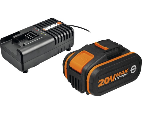 Batterie et chargeur WORX 20 V, 4 Ah