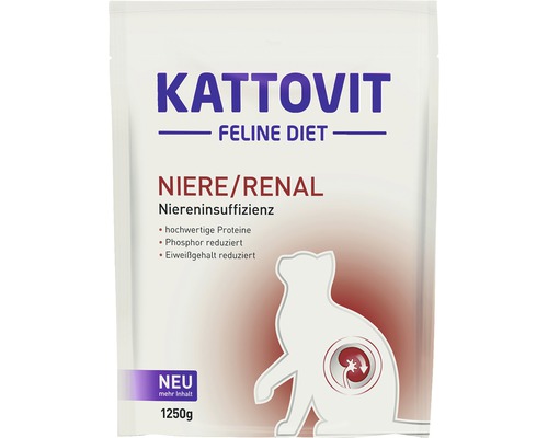 Katzenfutter trocken Kattovit Niere/Renal 1250 g