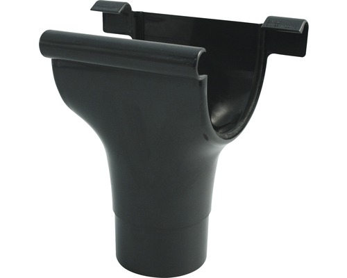 Naissance de Gouttière Marley plastique rond gris anthracite RAL 7016 DN 125/105 mm Évacuation de gouttière en plastique