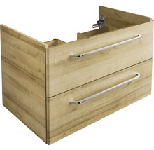 Waschtischunterschrank FACKELMANN Milano BxHxT 80 x 49,2 cm x 47,5 cm Frontfarbe asteiche holzdekor 84202
