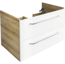 Waschtischunterschrank FACKELMANN Milano BxHxT 80 x 49,2 cm x 47,5 cm Frontfarbe weiß 84205
