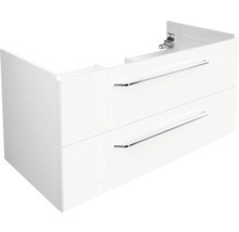 Waschtischunterschrank FACKELMANN Milano BxHxT 100 x 49,2 cm x 47,5 cm Frontfarbe weiß glanz 84213