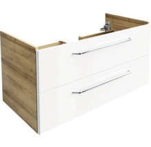 Waschtischunterschrank FACKELMANN Milano BxHxT 100 x 49,2 cm x 47,5 cm Frontfarbe weiß 84215