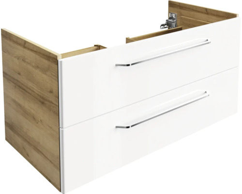 Meuble sous-vasque FACKELMANN Milano couleur de façade blanc 100 x 49,2 x 47,5 cm 84215