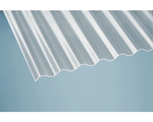 Plaque ondulée translucide en plastique pour toiture