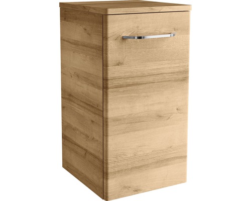 Meuble bas FACKELMANN Milano chêne noueux largeur 30 cm Meuble sous-lavabo en bois avec poignée