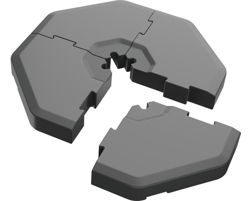 Lot de 4 plaques d’insertion pour parasol déporté Schneider Support de parasol en plastique, en plusieurs parties