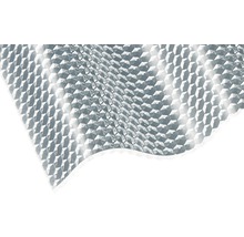 Gutta Acryl Wellplatte Sinus 76/18 Wabenstruktur glasklar schlagzäh 2700 x 1045 x 3 mm-thumb-0