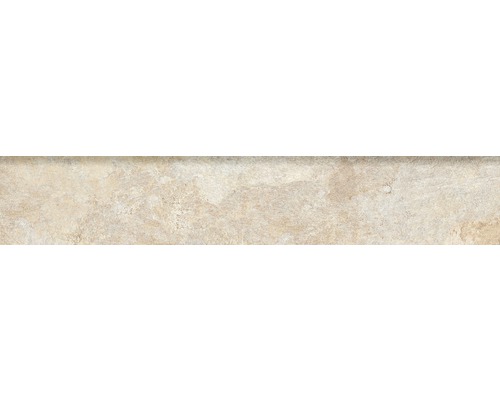 Carrelage de plinthe en grès-cérame Ardesia 8x45 cm amande Carreau de sol aspect pierre