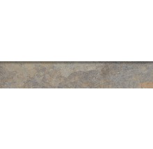 Carrelage de plinthe en grès-cérame Ardesia 8x45 cm gris