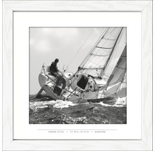Gerahmtes Bild Regatta I 35x35 cm
