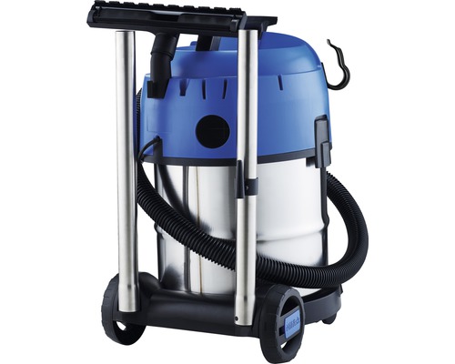Nass Trockensauger auf Rädern mit Behälter und Zubehör