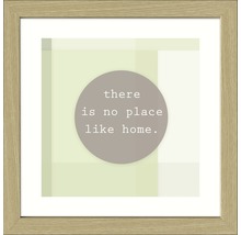 Gerahmtes Bild Home Place 35x35 cm