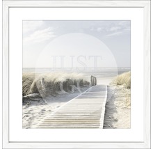 Gerahmtes Bild Just go 53x53 cm